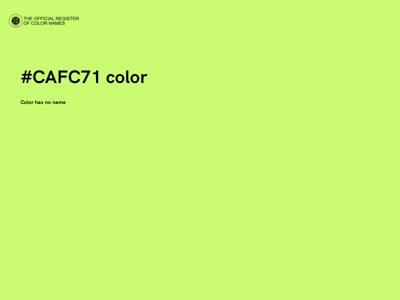 #CAFC71 color image