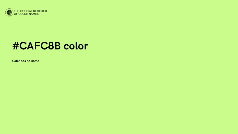 #CAFC8B color image