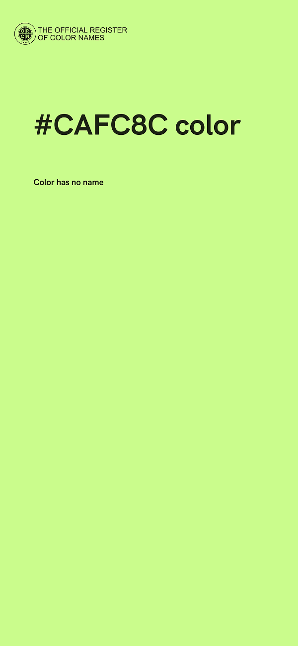 #CAFC8C color image