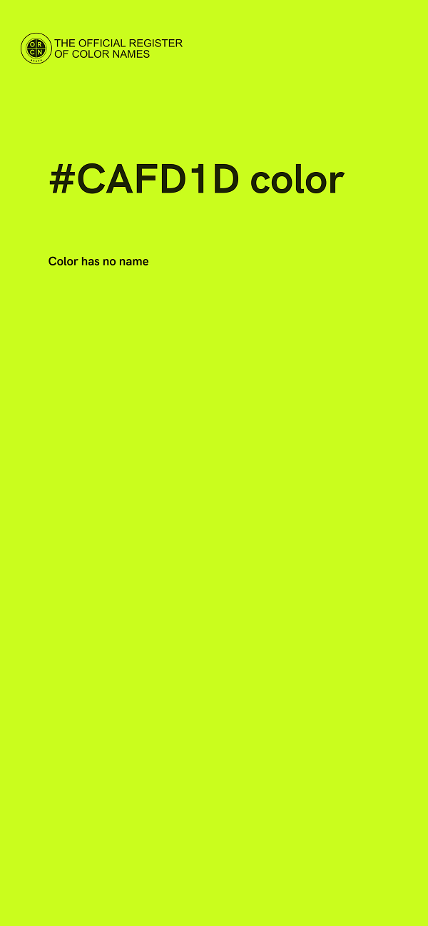 #CAFD1D color image