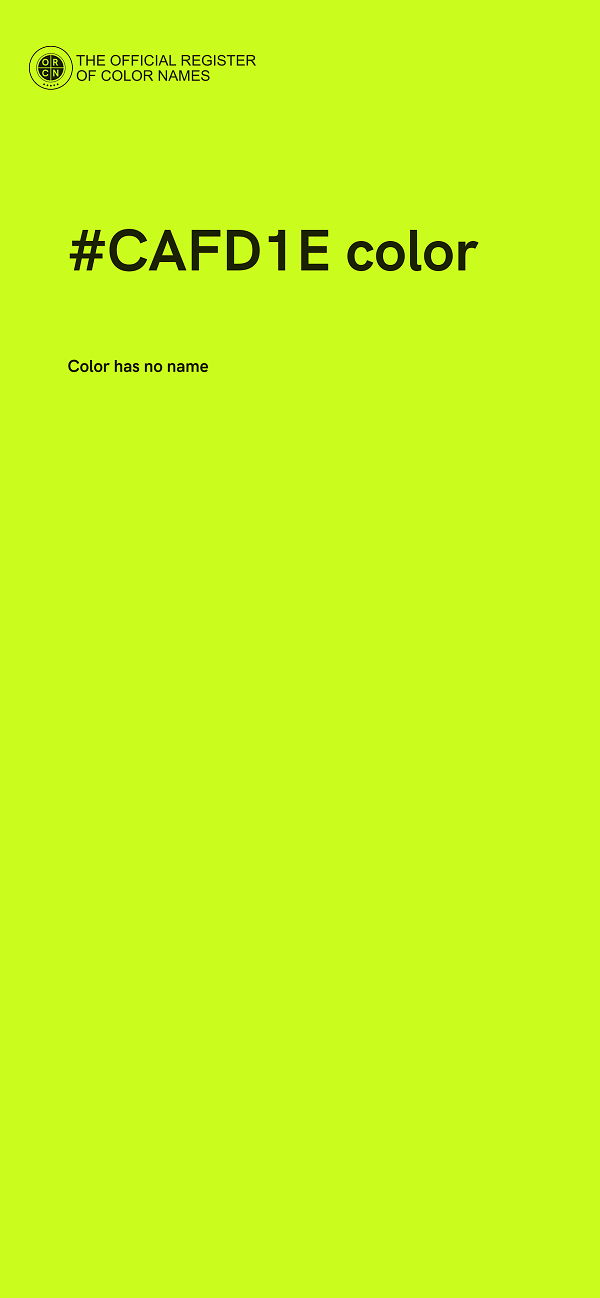 #CAFD1E color image