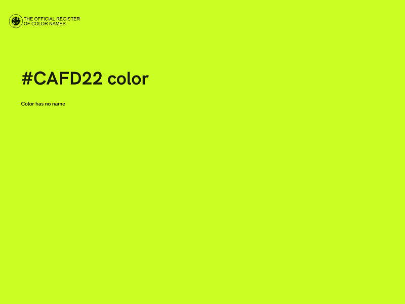 #CAFD22 color image