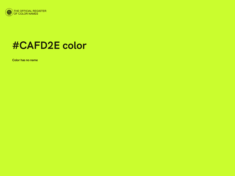 #CAFD2E color image