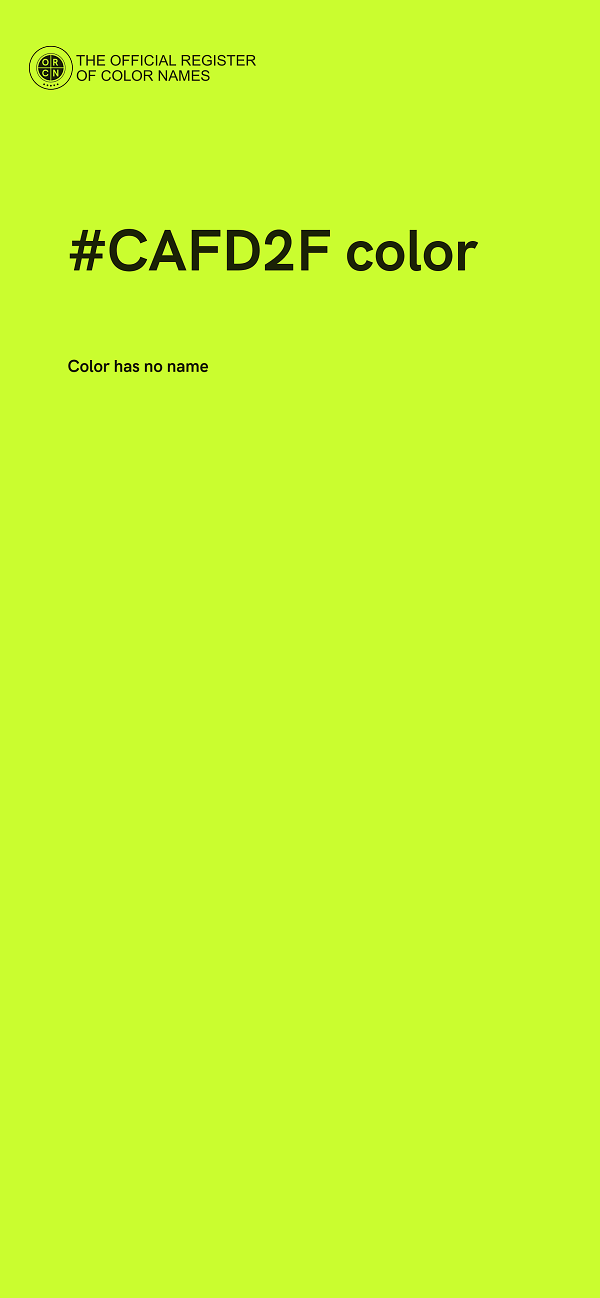 #CAFD2F color image