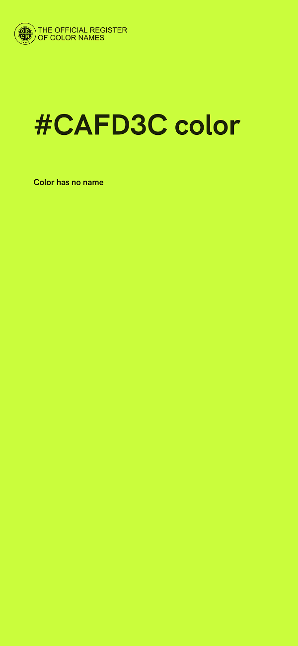 #CAFD3C color image
