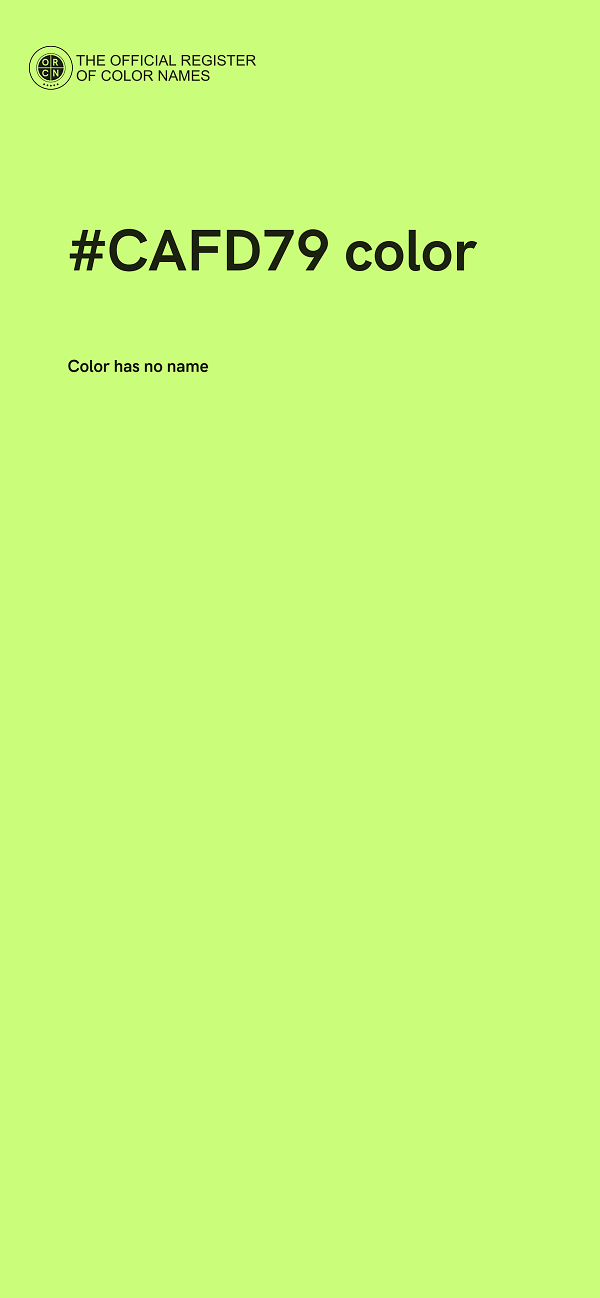 #CAFD79 color image