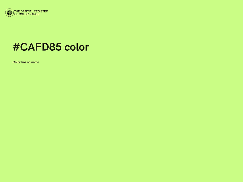 #CAFD85 color image