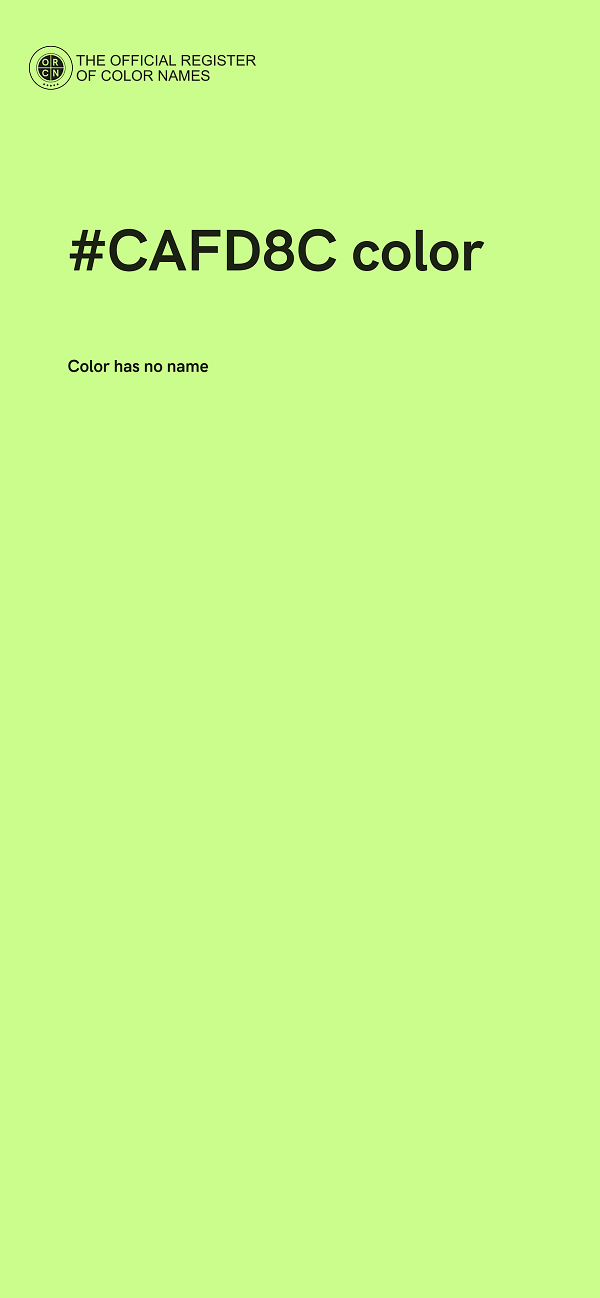 #CAFD8C color image