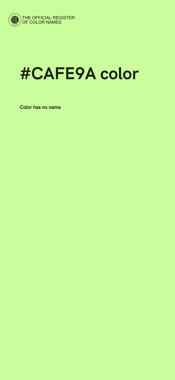 #CAFE9A color image