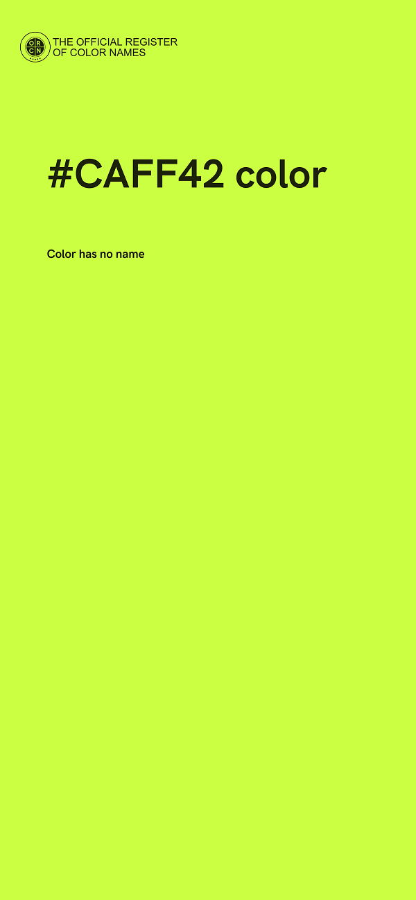 #CAFF42 color image