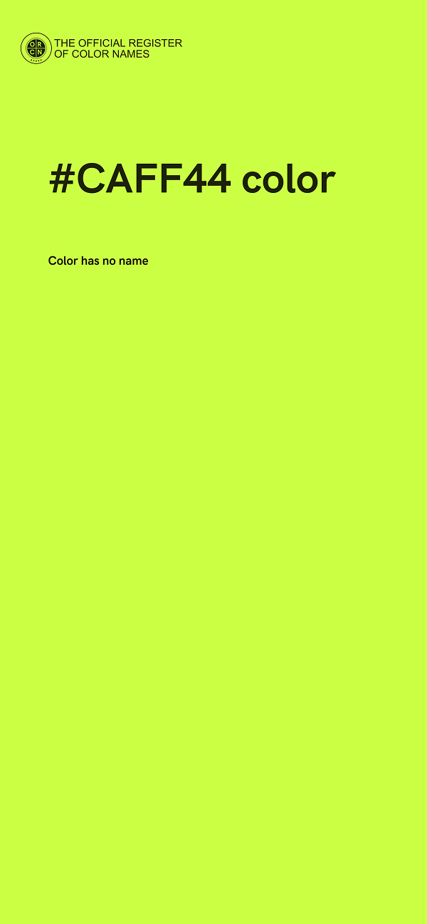 #CAFF44 color image