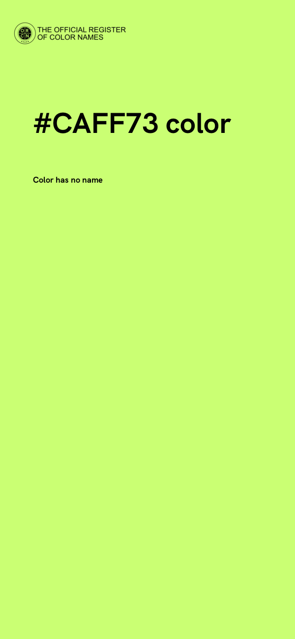 #CAFF73 color image