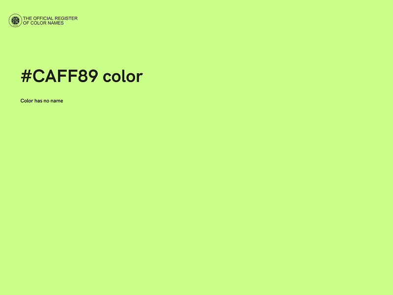 #CAFF89 color image