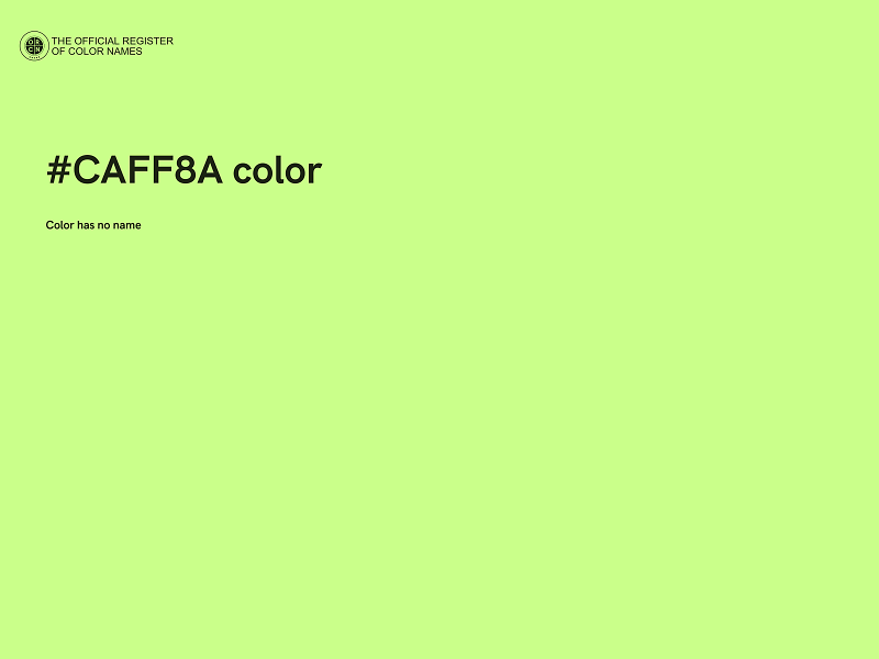 #CAFF8A color image