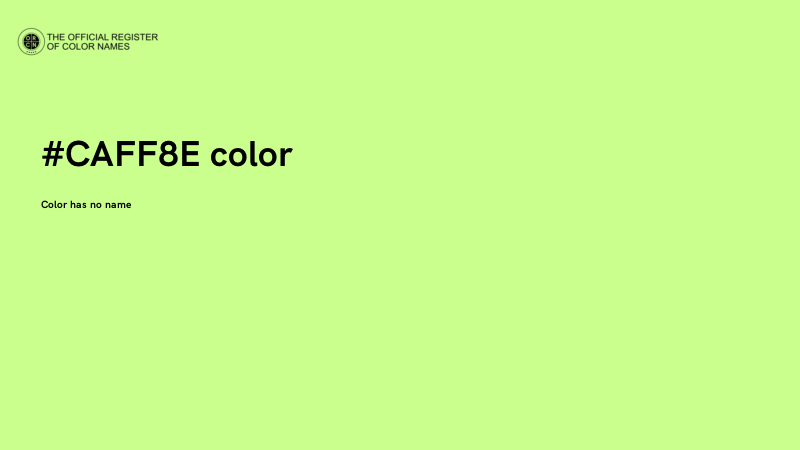 #CAFF8E color image