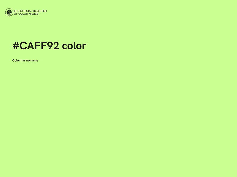 #CAFF92 color image