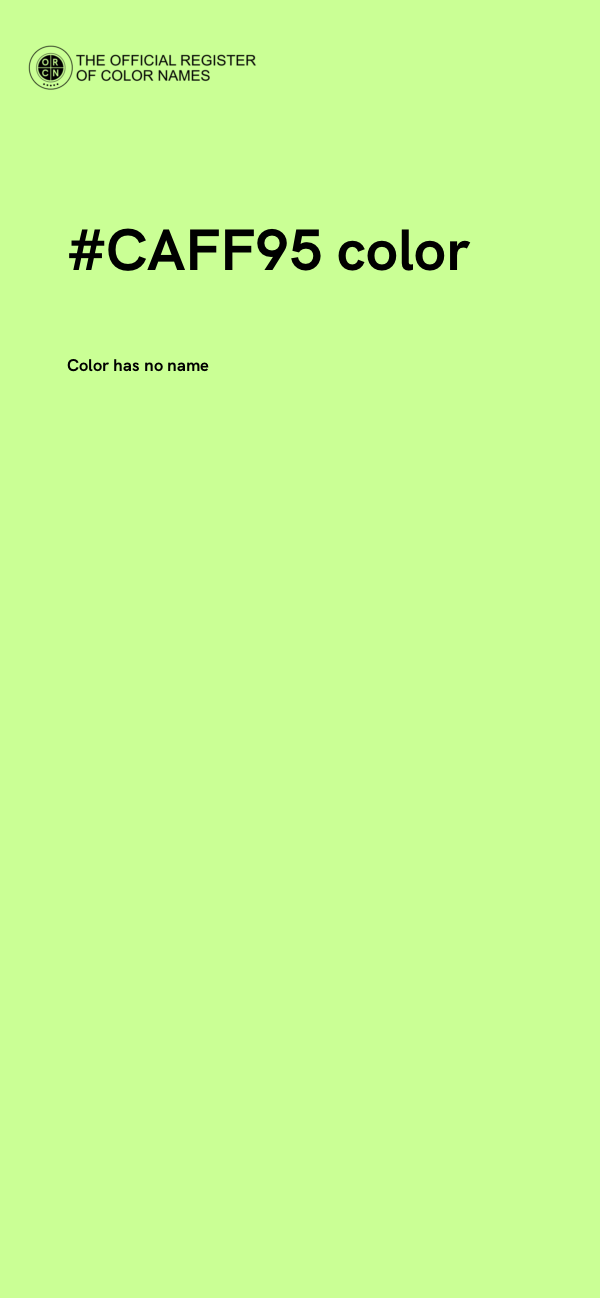 #CAFF95 color image