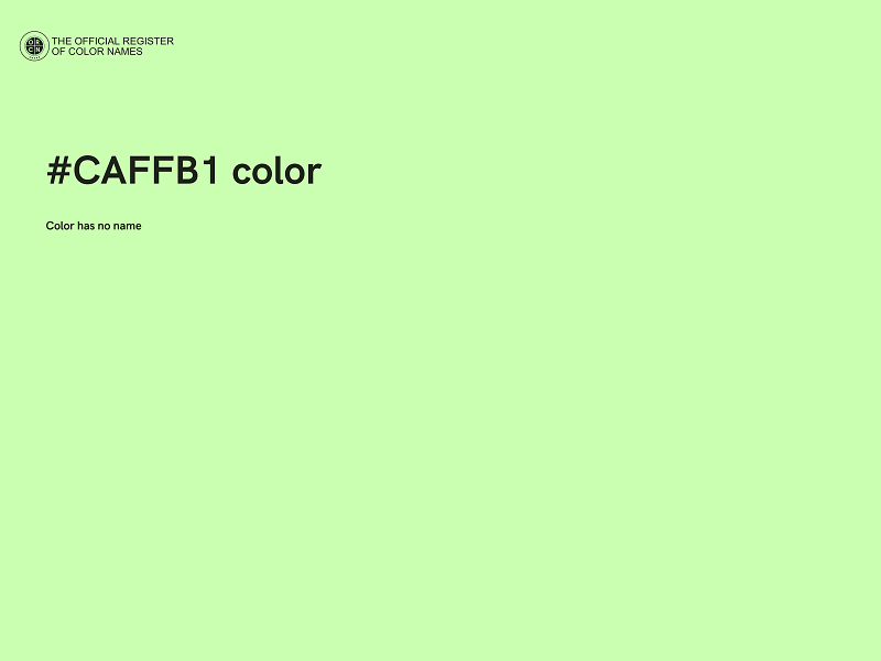 #CAFFB1 color image