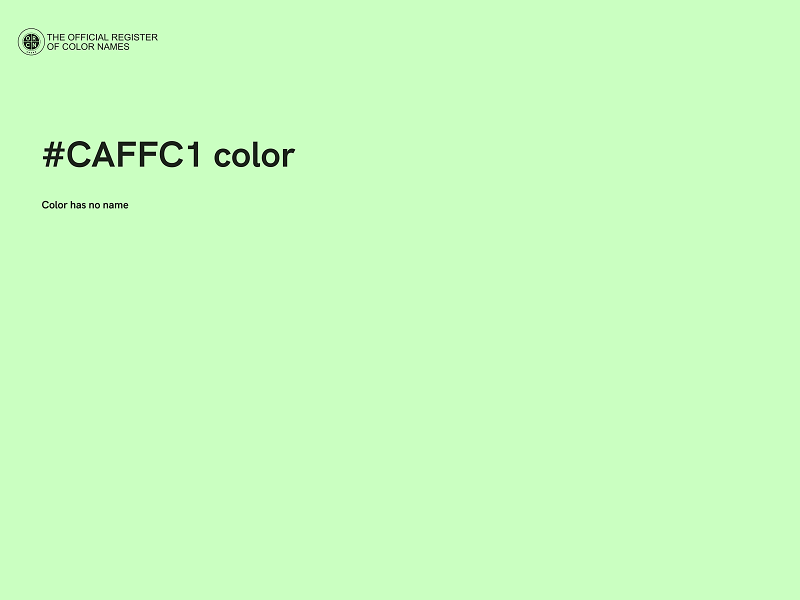 #CAFFC1 color image