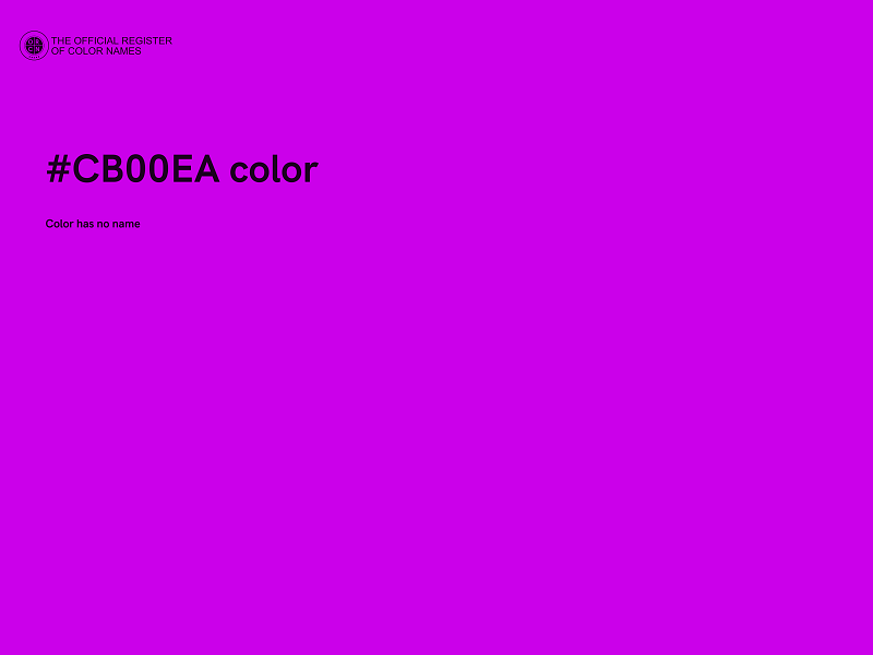 #CB00EA color image