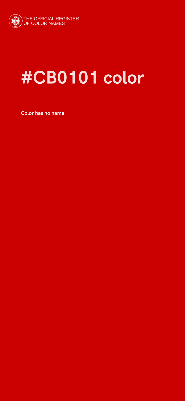 #CB0101 color image
