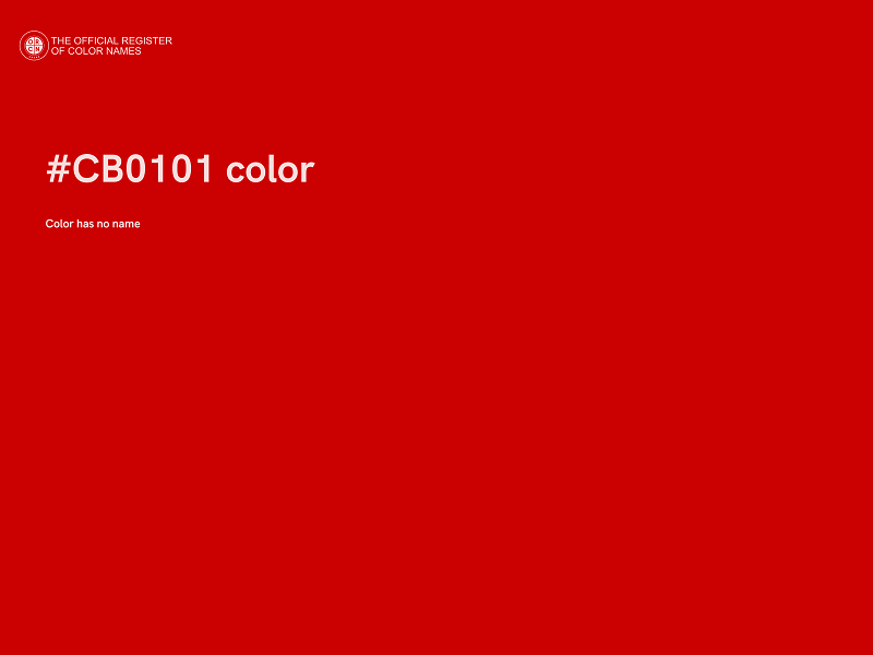 #CB0101 color image