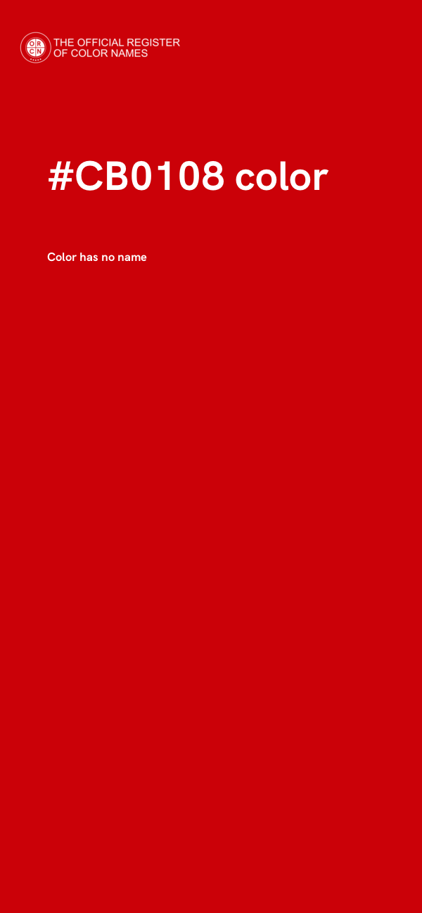 #CB0108 color image