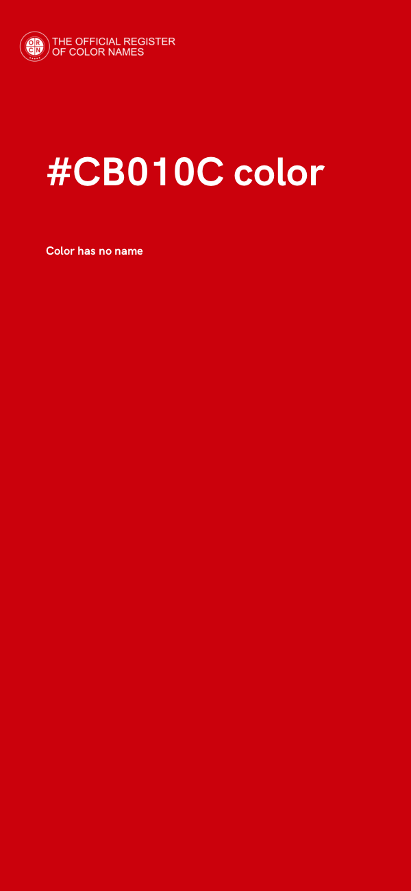 #CB010C color image