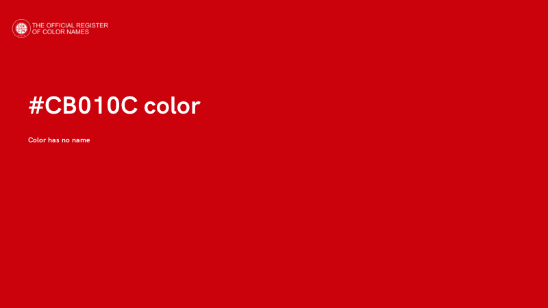 #CB010C color image