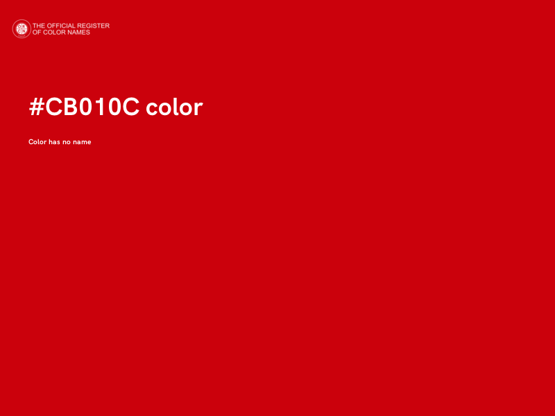 #CB010C color image