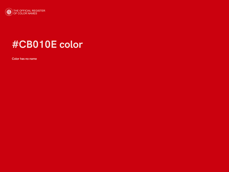#CB010E color image