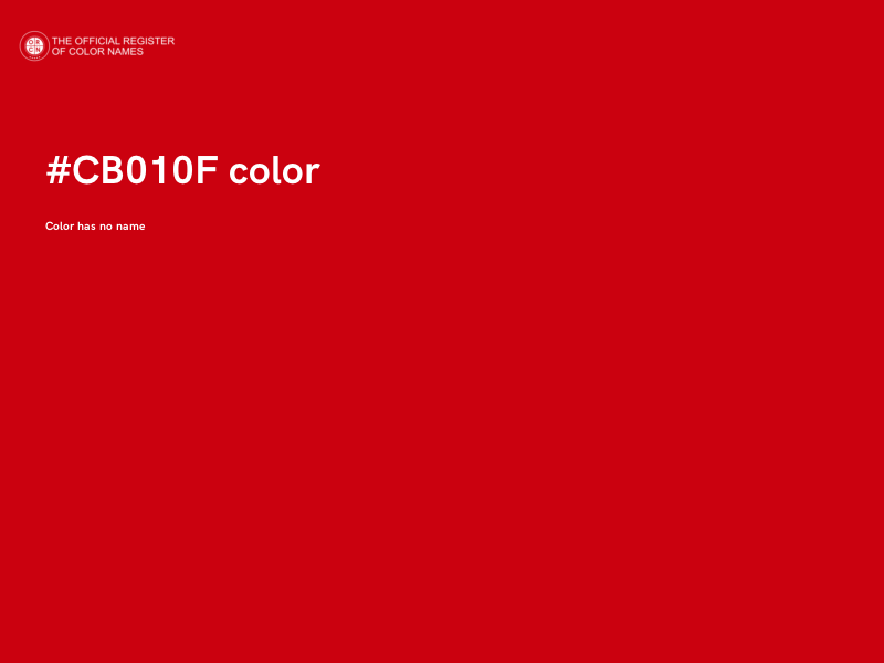 #CB010F color image