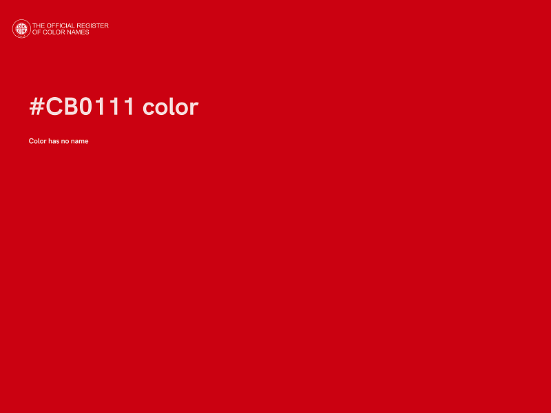 #CB0111 color image