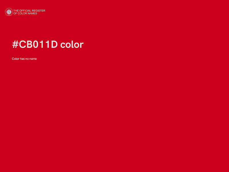 #CB011D color image
