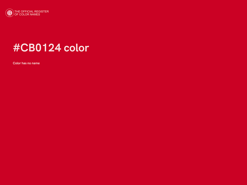 #CB0124 color image