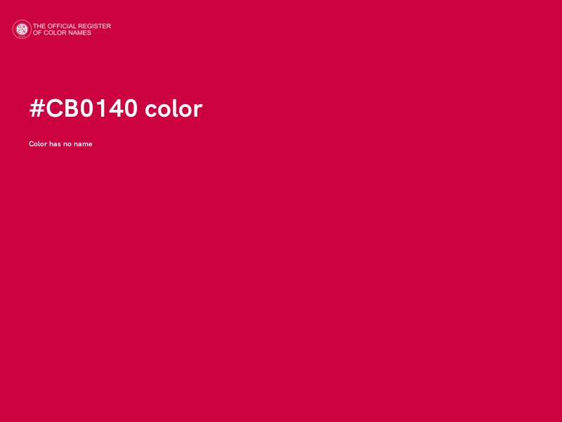 #CB0140 color image