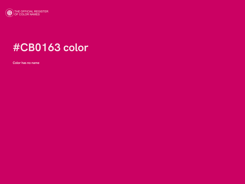 #CB0163 color image