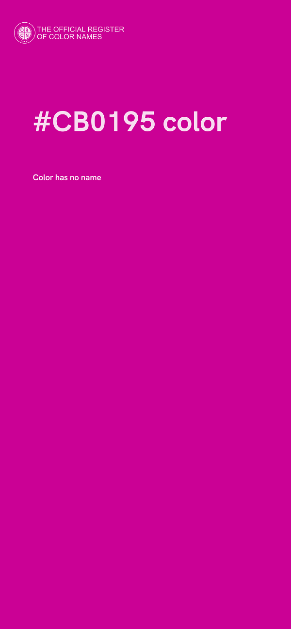 #CB0195 color image