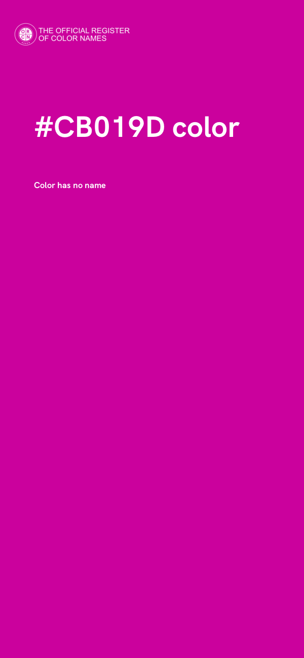 #CB019D color image