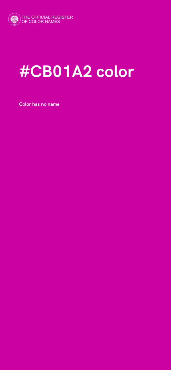 #CB01A2 color image