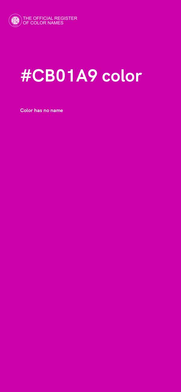 #CB01A9 color image