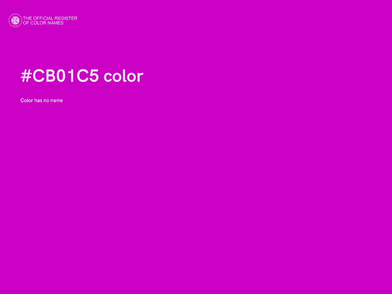 #CB01C5 color image