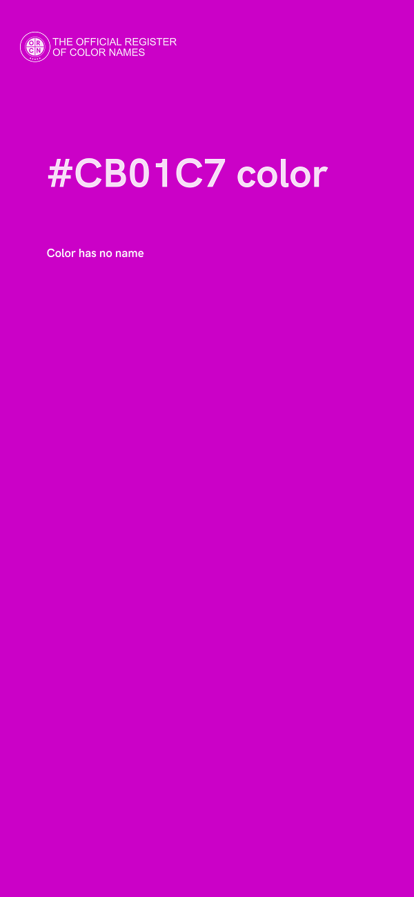 #CB01C7 color image