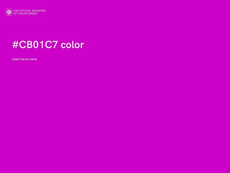 #CB01C7 color image