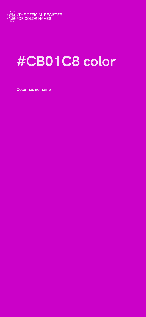 #CB01C8 color image