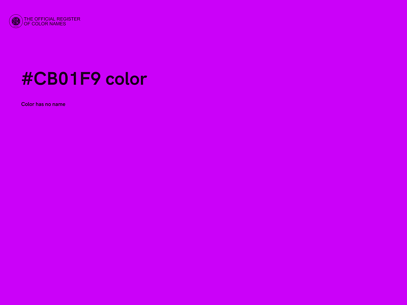 #CB01F9 color image