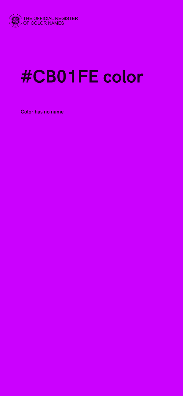 #CB01FE color image