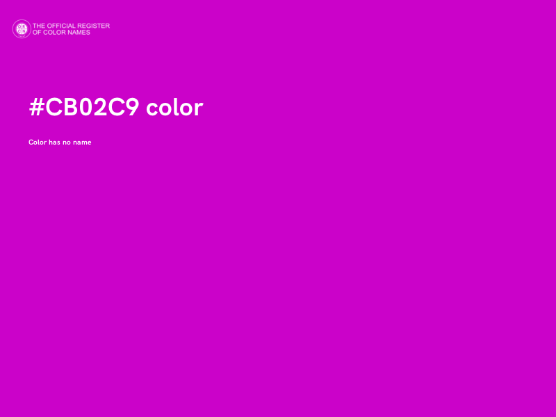 #CB02C9 color image
