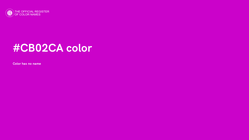 #CB02CA color image