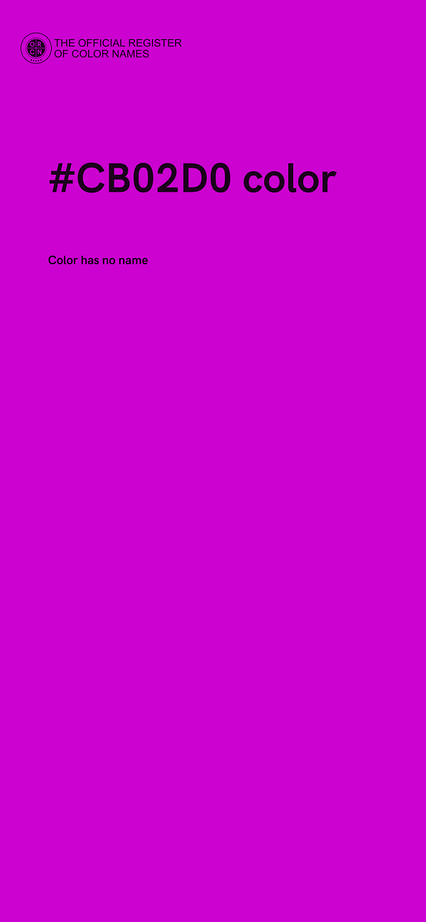 #CB02D0 color image